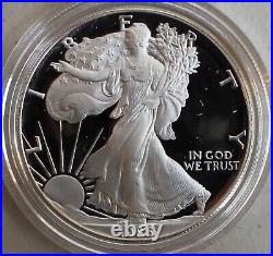 1986 S AMERICAN SILVER EAGLE PROOF DOLLAR US Mint ASE Coin with Box and COA