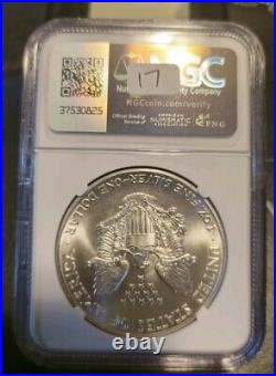 1986 (S) MS 69 SILVER EAGLE NGC Certified EARLY PRODUCTION STRUCK AT USA MINT