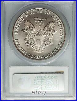 1986 Silver Eagle Dollar, 1 OZ. Fine Silver PCGS MS69, Gorgeous Deep Fire Toned