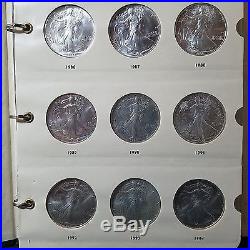 1986 to 2017 Silver Eagle Set (32 coins) Brilliant UnCirculated Condition