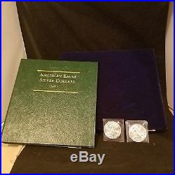 1986 to 2017 Silver Eagle Set (32 coins) Brilliant UnCirculated Condition