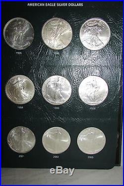 1986 to 2017 Silver Eagle Set (32 coins) in B. U. Condition