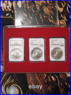 1987 1988 1989 Set of 3 American Eagle MS69 NGC 1987 1988 1989 Set of 3 American Eagle MS69 NGC