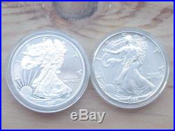 1987 1oz Silver Liberty Eagle (proof) Job lot! Of 10x 1oz silver coins various