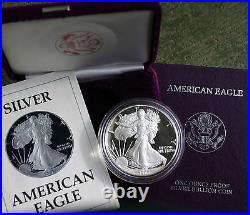 1987 S AMERICAN SILVER EAGLE PROOF DOLLAR US Mint ASE Coin with Box and COA