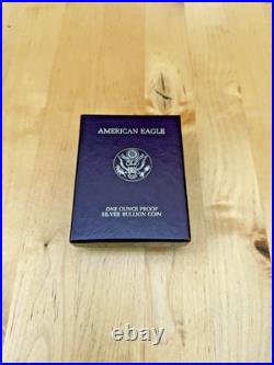 1987-S Silver Proof bullion American Eagle Box