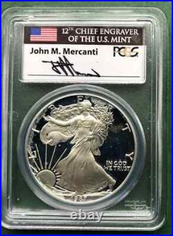 1987-S US Eagle, PCGS PR-70, DCAM signed by John Mercanti, Engraver at US Mint 1987-S US Eagle, PCGS PR-70, DCAM signed by John Mercanti, Engraver at US Mint