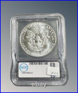 1988 American Silver Eagle MS69+ Austin Hutto Signed ICG