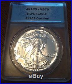 1988 Silver Eagle. Ms70. Perfect Coin. Very Rare