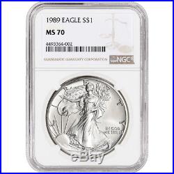 1989 American Silver Eagle NGC MS70