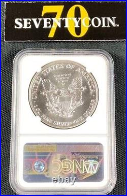 1989 American Silver Eagle Ngc Ms69 Star Semi-pl
