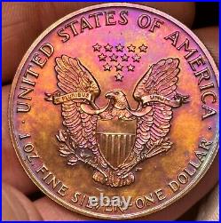 1989 MONSTER Toned 1 OZ American Silver Eagle