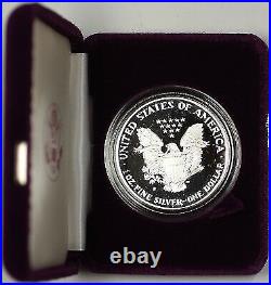 1989-S Proof American Silver Eagle $1 Coin ASE 1 Troy Oz. 999 with COA and OGP