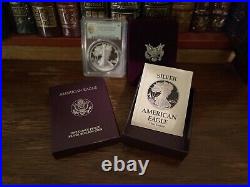 1989 S Proof Silver Eagle Pcgs Pr69 Dcam With All Ogp