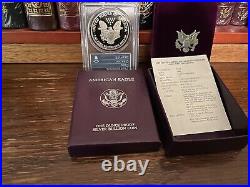 1989 S Proof Silver Eagle Pcgs Pr69 Dcam With All Ogp