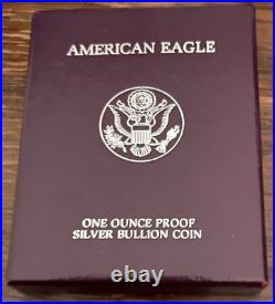 1989 S Proof Silver Eagle Pcgs Pr69 Dcam With All Ogp
