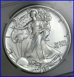 1990 NGC American Silver Eagle MS69 STAR -Eye Appeal- Rare Notation From NGC