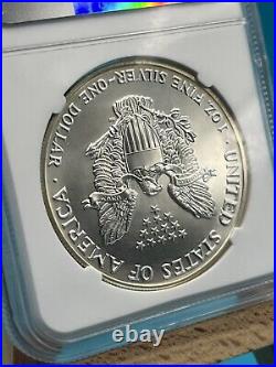 1990 Ngc Ms69 Early Production Silver Eagle (s) Struck 1989 Us Mint Sealed Box