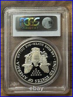 1990-S American Proof Silver Eagle Coin PCGS PR70 DCAM 1 Oz ASE