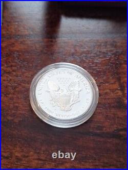 1990 USA $1 American Eagle 1 Oz. 999 Silver Proof Coin