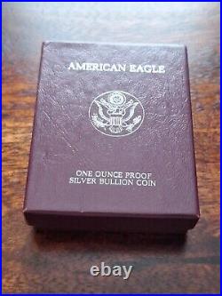 1990 USA $1 American Eagle 1 Oz. 999 Silver Proof Coin