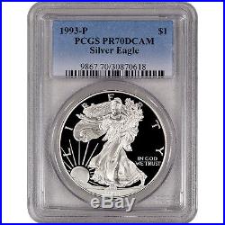 1993-P American Silver Eagle Proof PCGS PR70 DCAM