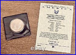 1993 United States Silver Eagle 1 Dollar 1oz Fine. 999 Silver