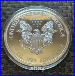 1994.999 Fine Silver Half Pound American Eagle Design Coin in Capsule
