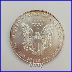 1994 American Silver Eagle $1 1 Oz. 999 Fine Silver Coin Round #2