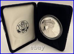 1995 P Silver Eagle Proof Coin Box Case COA Philadelphia Mint Set B Ungraded