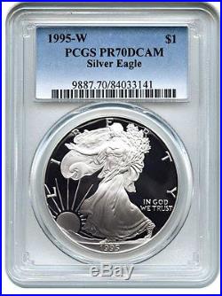 1995-W Silver Eagle $1 PCGS PR 70 DCAM The Key to the Series