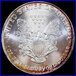 1996 1 oz Silver American Eagle Toning BU Key Date
