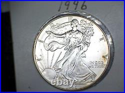 1996 American Eagle Silver Dollar (Slight Toning)