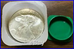 1996 American Silver Eagle Roll of 20 KEY DATE Off Quality 20oz Total