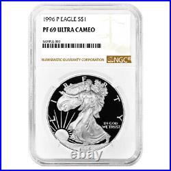 1996-P Proof $1 American Silver Eagle NGC PF69UC Brown Label