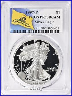 1997-P American Silver Eagle PCGS Proof-70 Deep Cameo