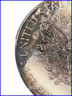 1998 American Silver Eagle Dollar $1 Coin UNC Beautifully Toned