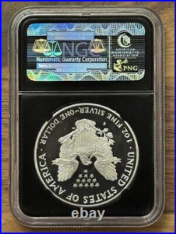 1998 P PROOF AMERICAN SILVER EAGLE NGC PF70 ULTRA CAMEO ASE 1 Oz BLACK HOLDER