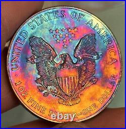 1999 Monster Toned 1 OZ American Silver Eagle