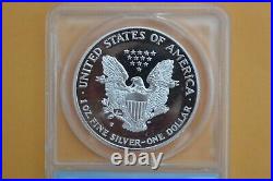1999-P $1 American Silver Eagle Proof 1oz ANACS PR70DCAM Spotted
