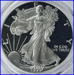 1999-P American Silver Eagle PCGS Proof-70 Deep Cameo