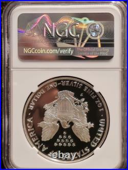1999 P EAGLE S$1 NGC PF 70 ULTRA CAMEO Mercanti Signed Art Label FROSTY & NICE