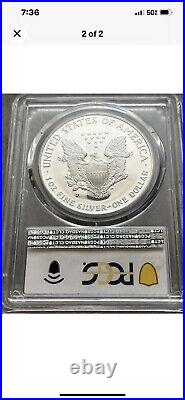 1999-P PCGS PR70 DCAM Silver Eagle $1 Coin Blue Label NR
