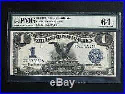 $1, 1899 Black Eagle Silver Certificate, Fr#236, PMG-64, EPQ