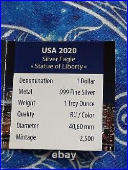 1$ Coin/Silver Eagle Statue of Liberty /2020/1 oz coin with box