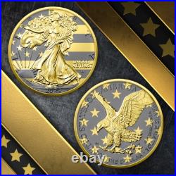 $1 Dollar Golden Ring Edition American Silver Eagle USA 1 oz Silver 2024
