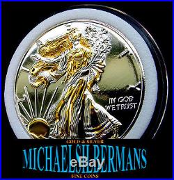 1 OZ SILVER Eagle Insignia Mirrored Michael Silbermans Pure. 999 YEAR 2016