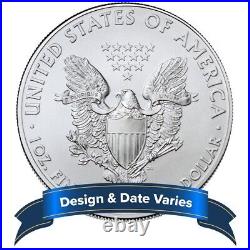 1 oz American Silver Eagle Coin. 999 Fine (Random Years, Tube of 100) Ships Fast
