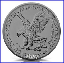 1 oz Silver American Eagle Four Seasons Series Winter Colorized & Ruthenium