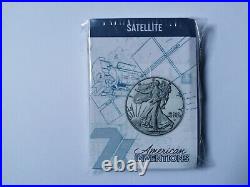 1 oz Silver Eagle Coin American Inventions Series Satellite ASE MS70 2023